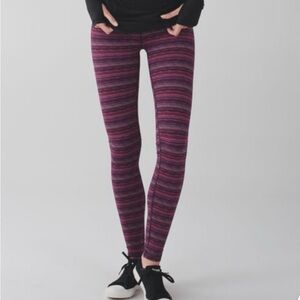 Lululemon Beautiful Midrise Full Length Striped Leggings